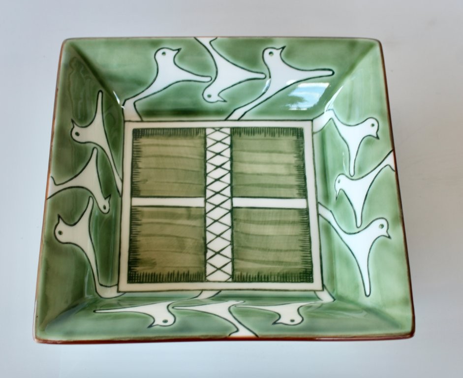 Green Window Ceramic Plate